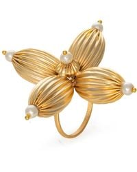 Meraki by Rashmi Bajaj - Aquila Plated Chunky Ring - Lyst