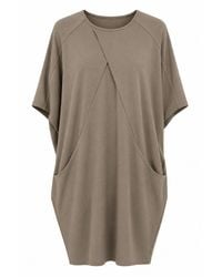 Conquista - Architectural Seam Jersey Dress With Pockets - Lyst