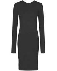 Unum Diem - Open Back, Long Sleeve Knit Midi Dress - Lyst