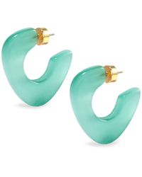 Hye Jane Jewelry - Lina Aqua Catseye Hoops - Lyst
