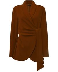 James Lakeland - Rust Side Sash Blazer - Lyst