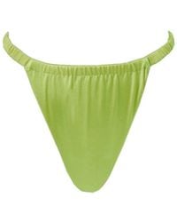 Decolet the label - Sofia Satin Bikini Bottoms - Lyst