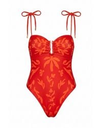 Jessie Zhao New York - Scarlet Safari Reversible One Piece Swimsuit - Lyst