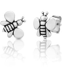 Unaloe - Sterling Bee Stud Earrings – Symbol Of Vitality And Nature – Jewellery For - Lyst