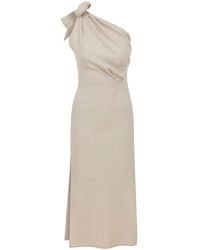 Thisisu Collection - Neutrals Sandy Midi Dress - Lyst