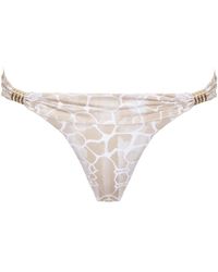 Sophia Alexia - Neutrals Sand Pebbles Fiji Fold Bikini Bottom - Lyst