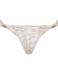 Sophia Alexia - Neutrals Sand Pebbles Fiji Fold Bikini Bottom - Lyst