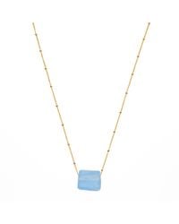 Smart Glass Jewelry - Recycled Sake Bottle Cube Necklace Fill Periwinkle - Lyst
