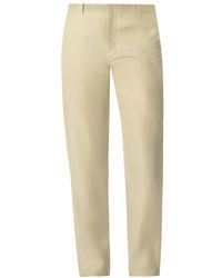 Haris Cotton - Neutrals Linen Pants Latte - Lyst