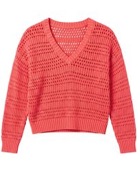 Brodie Cashmere - Sarah Stitch Cropped V - Lyst