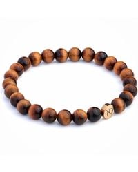 N'damus London - Tigers Eye Gemstone Bracelet - Lyst