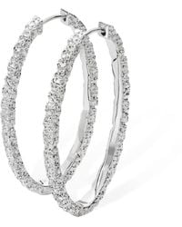 Lucy Quartermaine - Solid Sterling Large Hula Hoop Earrings - Lyst