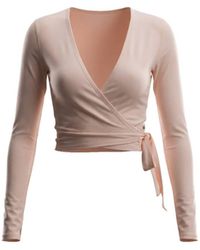 Be Athletica - The Ultimate Ballet Wrap-Top - Lyst