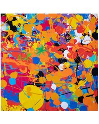 Lilia Munn - Mulberry Silk Scarf– Italy Print Small - Lyst