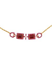 Juvetti - Ciceris Necklace Ruby & Diamonds - Lyst