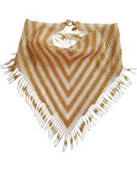 Iliana Arrazola - Scarf Fringe Necklace, Glass Beads, Beaded Jewelry - Lyst