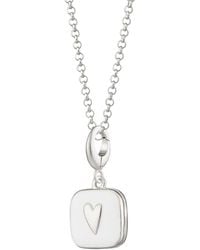 Lily Charmed - Sterling Heart Locket Necklace - Lyst