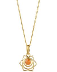 Charlotte's Web Jewellery - Sacral Chakra Necklace - Lyst