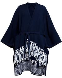 Rumour London - Ivana Merino Wool Asymmetrical Cape - Lyst