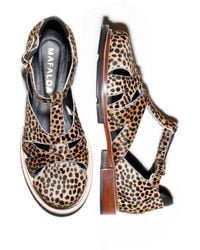 Mafalda - Maite Animal Print Fisherman Sandals - Lyst