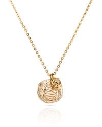 Aaria London - Snake Coin Necklace - Lyst
