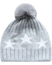 Hortons England - Cashmere Star Pom Pom Hat - Lyst