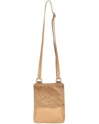 Owen Barry - Neutrals Cowhide Crossbody Bag Cappa Tan Biscotti Flora - Lyst