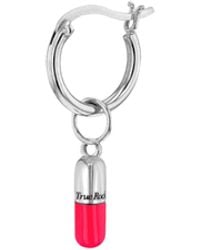 True Rocks - Neon & Sterling Mini Pill Charm On A Hoop - Lyst