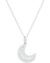 KAMARIA - Opal Moon Necklace - Lyst
