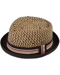 Dasmarca Hats - Dasmarca Max Summer Diamond Crown Lightweight Breathable Straw Porkpie Hat - Lyst