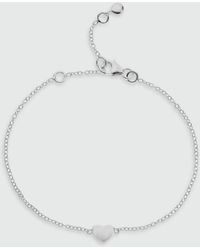 Auree - Verona Sterling Full Heart Bracelet - Lyst