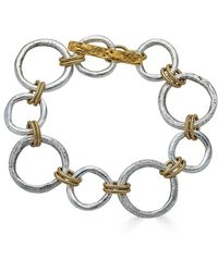 Loni Paul Jewelry - Mixed Metal Sculpted Circle Bracelet - Lyst