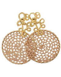 Nart Nature Making Art - The Buriti Natural Fiber Lace Earrings - Lyst