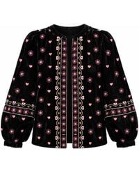 Rose & Nancy - Florence Emboidered Velvet Jacket - Lyst