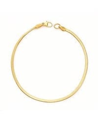 Mickey's Girl - Slim Herringbone Bracelet - Lyst