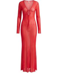 Alia Studio - Améthyste Maxi Mesh Dress - Lyst