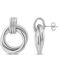 SHYMI - Twisted Round Drop Earrings - Lyst