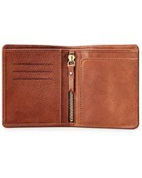 VIDA VIDA - Luxury Leather Passport Travel Wallet With Zip Section - Lyst