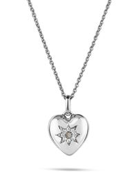 Zohreh V. Jewellery - Limited Edition Labradorite & White Sapphire Heart Pendant Sterling - Lyst