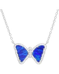 KAMARIA - Mini Opal Butterfly Necklace - Lyst