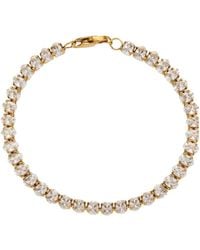 Mickey's Girl - Evani Oval Tennis Waterproof Bracelet - Lyst