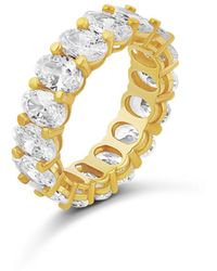 SHYMI - Oval Prong-Set Eternity Band - Lyst
