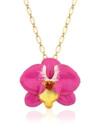 Milou Jewelry - Fuchsia & Orchid Flower Necklace - Lyst