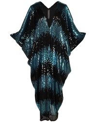Jennafer Grace - Neptune Sequin Caftan Kaftan Dress - Lyst
