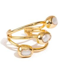Ebru Jewelry - Trio Pearl Harmony Adjustable Ring - Lyst