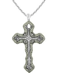 Arte Madrid - Cruz Gothic Cross Pendant Necklace - Lyst