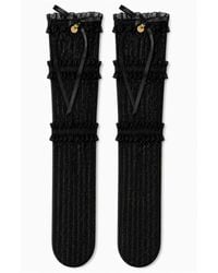 ADIBA - Midnight Ribbon Lace Socks - Lyst