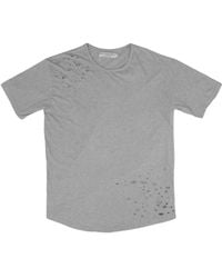 Bradford Row - Br Vitals Distressed Scoop T-Shirt - Lyst