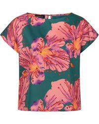 Marianna Déri - Top With Orchid Print - Lyst