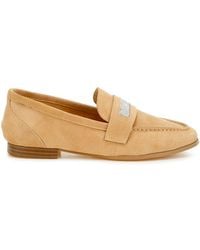 Rag & Co - Neutrals New Ode Rhinestone Penny Strap Loafers - Lyst